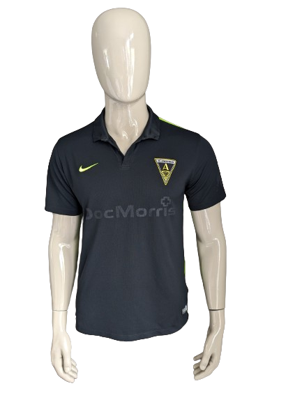 Nike Alemannia Sport Polo. Black green colored. Size L.