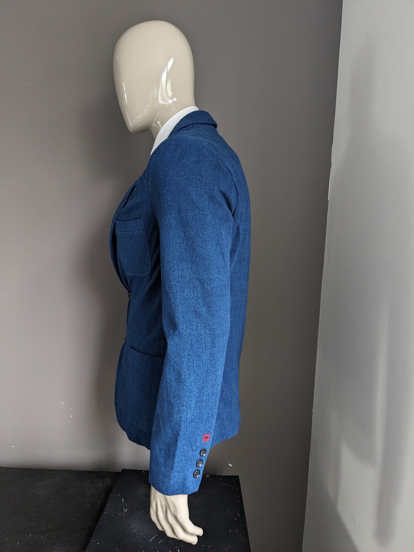 Refill Casual Colbert. Blue mixed jeans look. Size L.