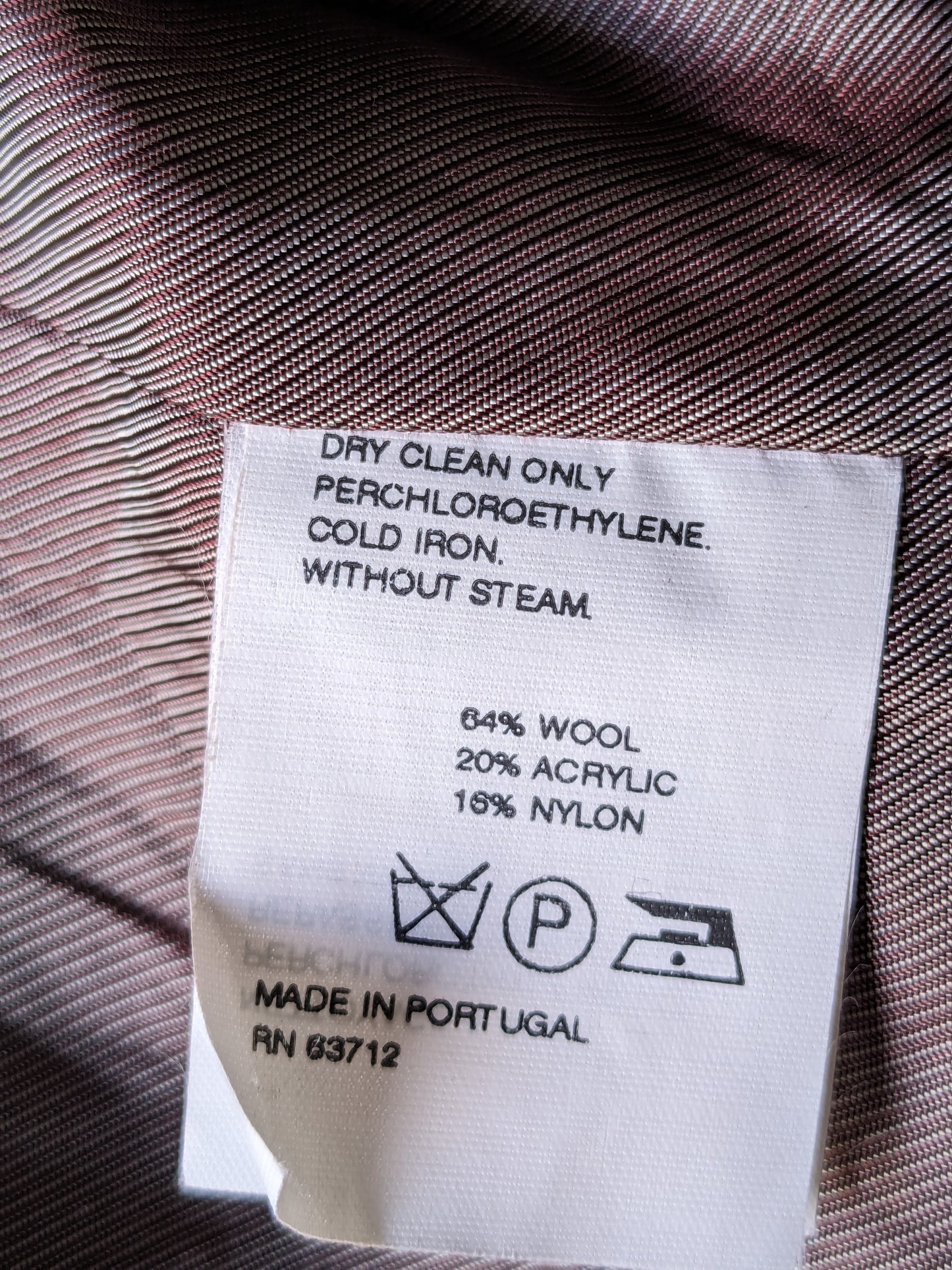 Chaqueta de lana de Matinique. Paño de Terry mixto marrón. Tamaño 56 / xl. 64% de lana.
