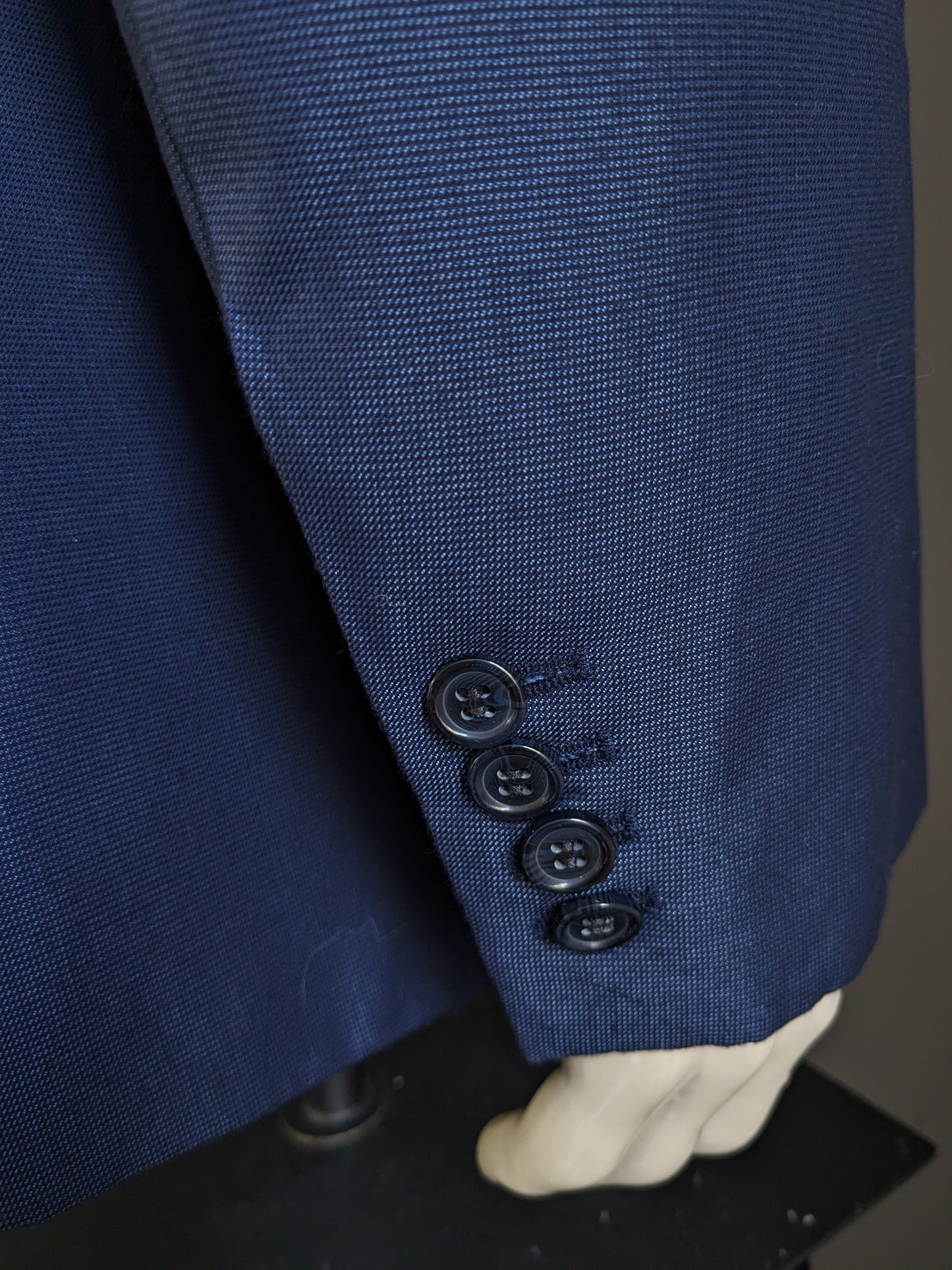 Custom Colbert. Blue black motif. Size 54 / L.