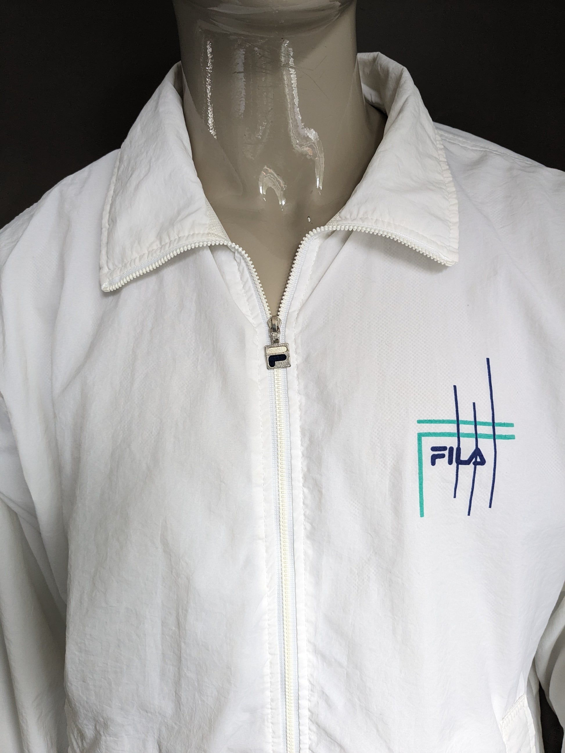 Giacca da allenamento Sport Fila Bianco con stampato