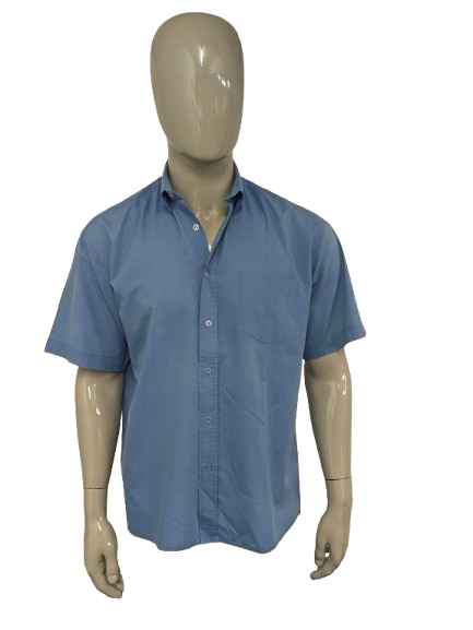 Maglia vintage Cormaco Club manica corta. Motivo blu. Taglia L.