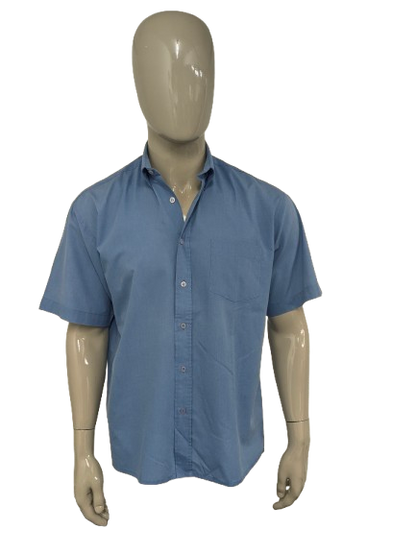 Maglia vintage Cormaco Club manica corta. Motivo blu. Taglia L.
