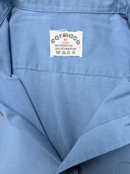 Maglia vintage Cormaco Club manica corta. Motivo blu. Taglia L.