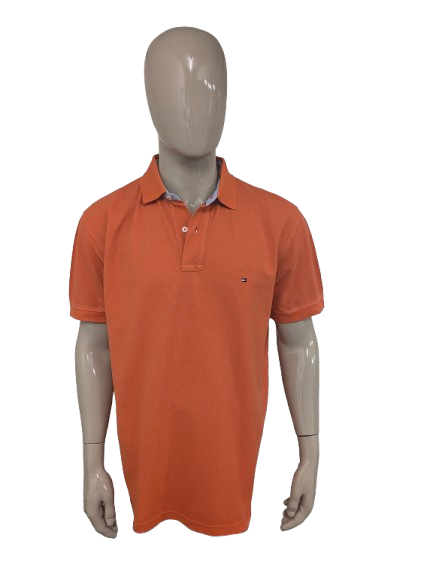 Tommy Hilfiger Polo. Orangefarben. Größe xl.