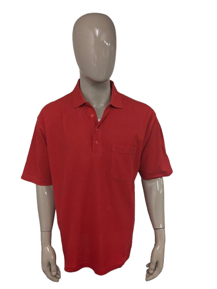 Lord Hamilton-Polo. Rot gefärbt. Größe 2XL / XXL.
