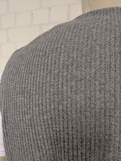 Jackett & Sons gilet. Grijs motief. Maat L.