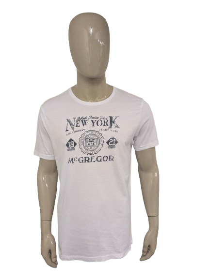 McGregor shirt. Wit met opdruk. Maat L.