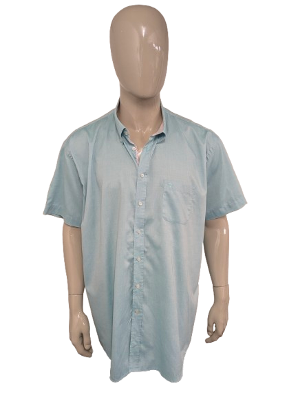 Ledub -Shirt Kurzarm. Hellgrün gefärbt. Größe 3xl / xxxl. Moderne Passform.