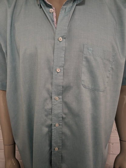 Ledub -Shirt Kurzarm. Hellgrün gefärbt. Größe 3xl / xxxl. Moderne Passform.