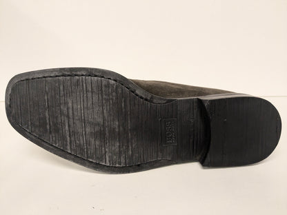 Botas de tobillo de cuero Hugo Boss. Color gris oscuro. Tamaño 42.