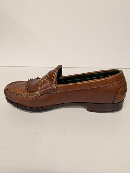 Vintage Leren Mocassins. Bruin gekleurd. Maat 41.