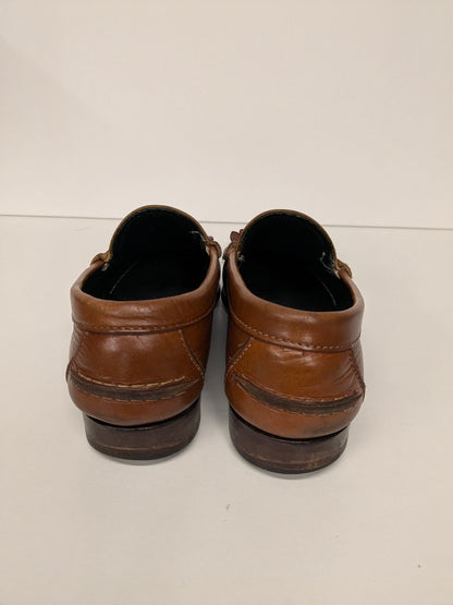 Vintage Leren Mocassins. Bruin gekleurd. Maat 41.