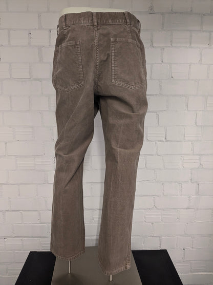 Uniqlo Ribbroek. Hellbraun gefärbt. Größe W35 - L30.