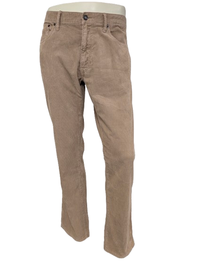 Gap Ribbroek. Light brown colored. Size W36 - L32. Straight fit.