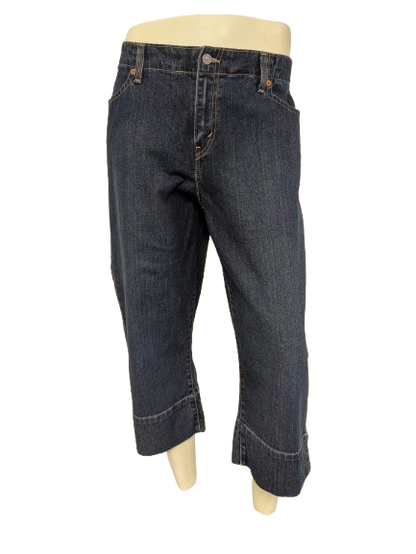 Levi's 515 capri - 3/4e jeans. Blauw gekleurd. Maat W33.