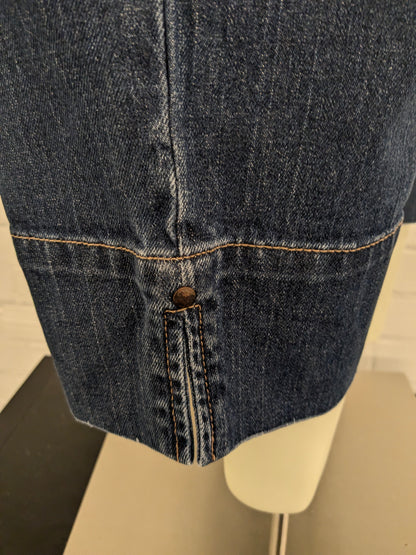 Levi's 515 capri - 3/4e jeans. Blauw gekleurd. Maat W33.