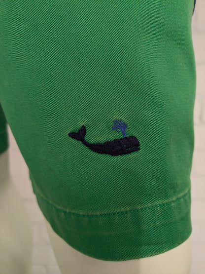Polo Ralph Lauren shorts. Green blue whale print embroidered. Size W33.