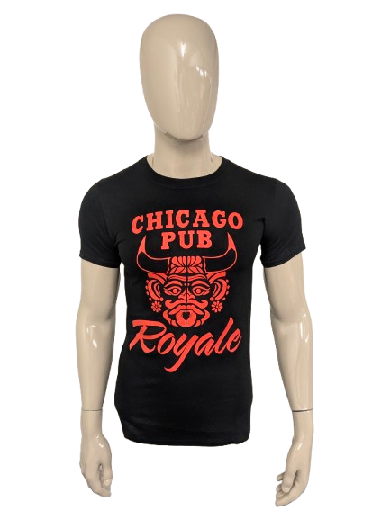 Chicago Pub Shirt. Couleur rouge noir. Taille S.