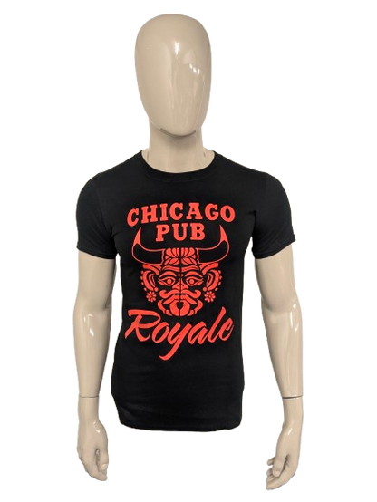 Chicago Pub Shirt. Couleur rouge noir. Taille S.