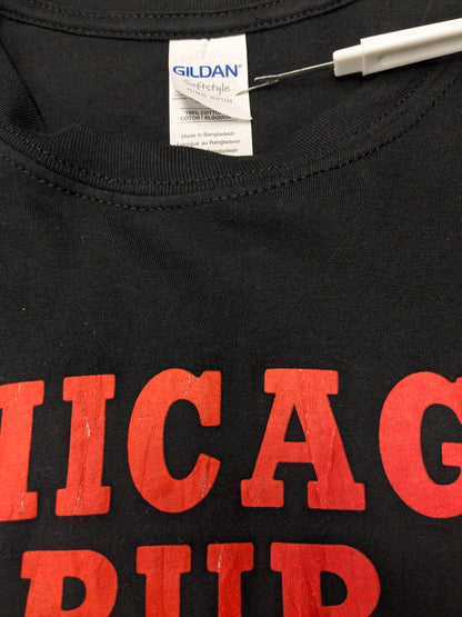 Chicago Pub Shirt. Couleur rouge noir. Taille S.