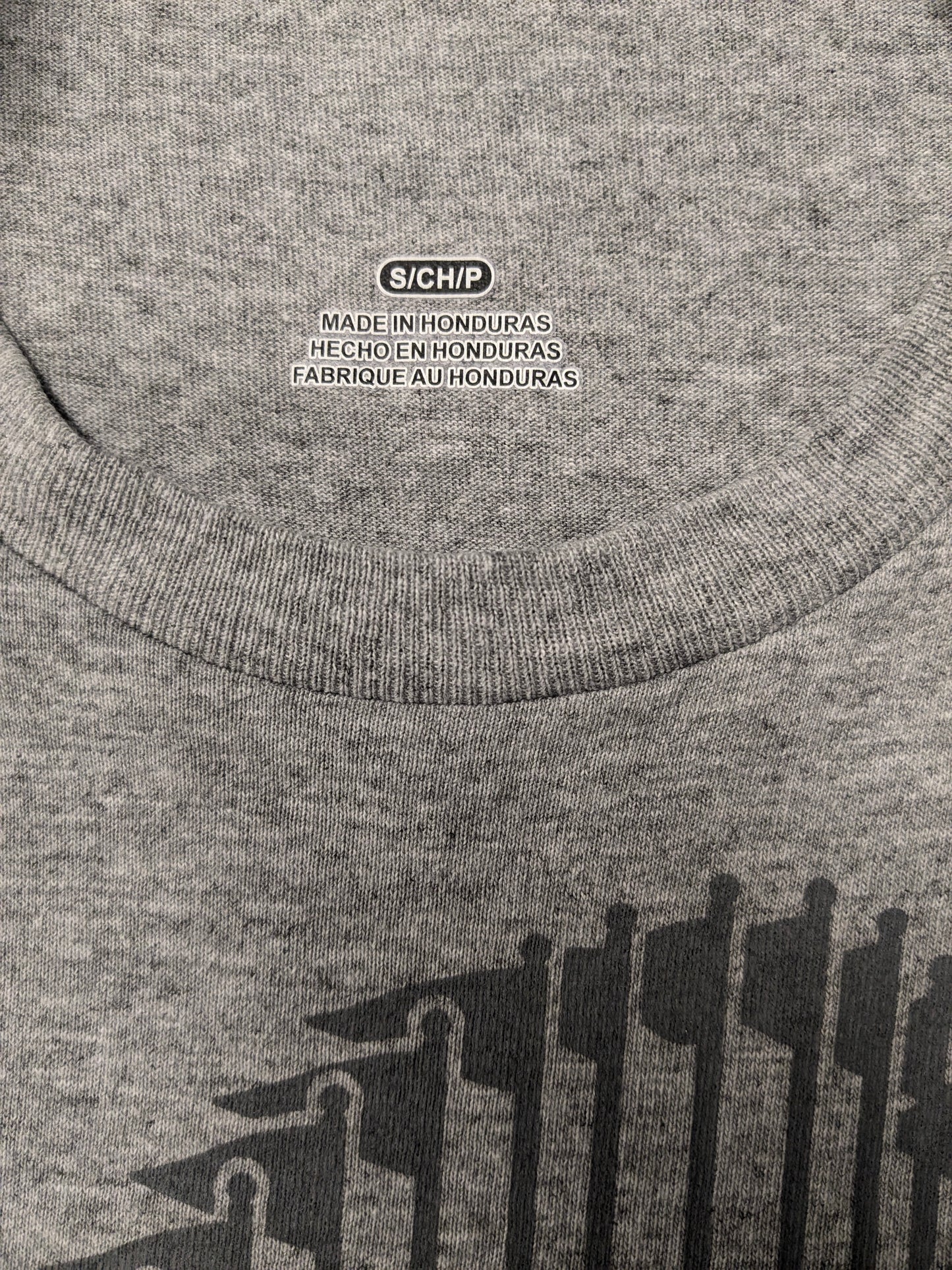 UBS World Series Champions Shirt. Gray with print. Size S.