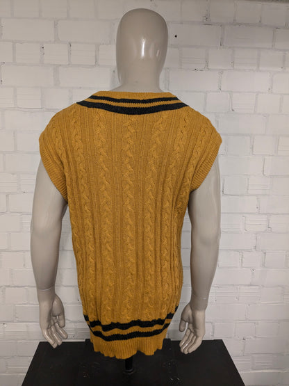Vintage Generra Collection Wollen spencer. Oker Geel gekleurd. Maat L.