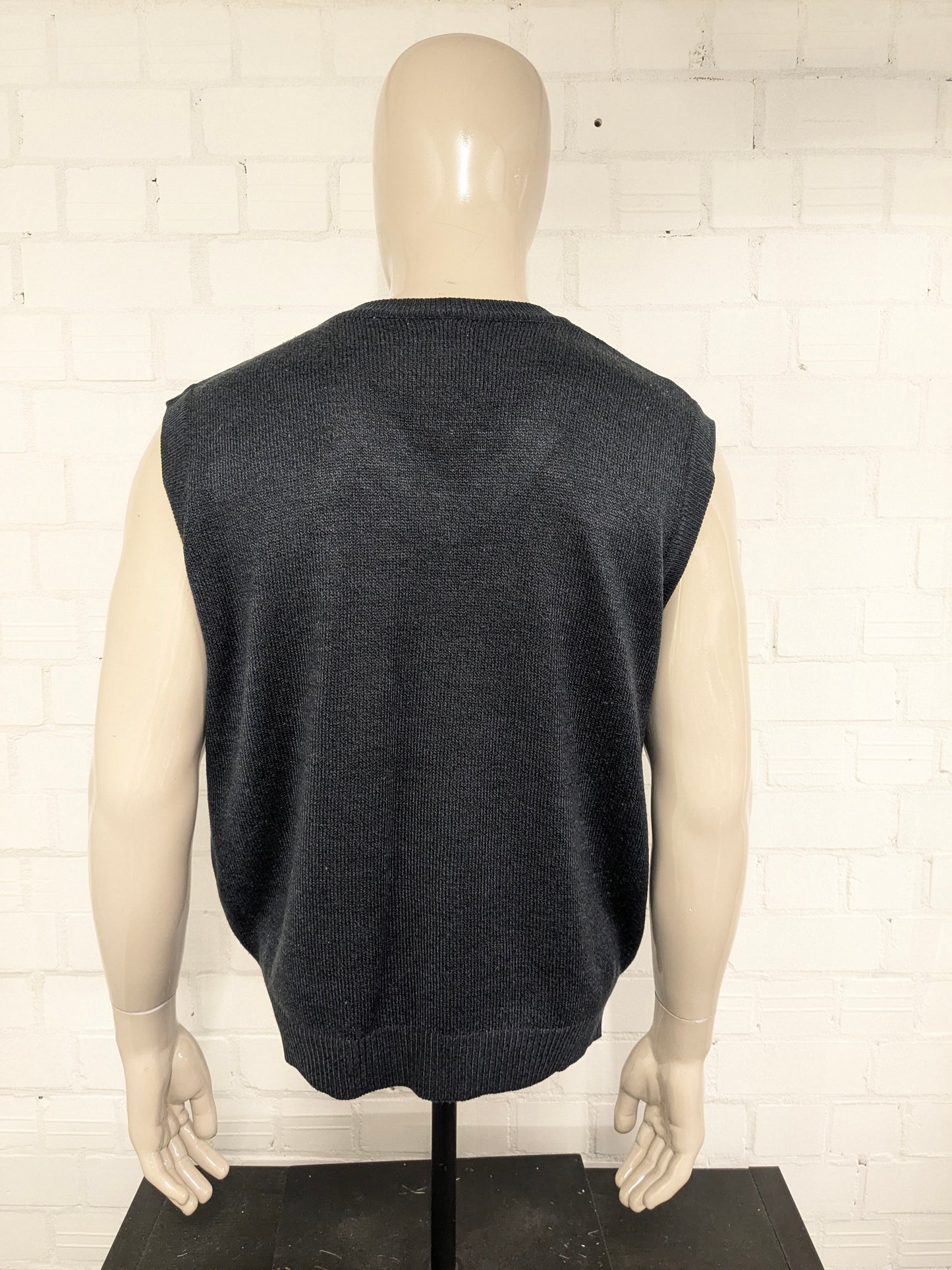 Vintage Le Tyna Spencer. Gris foncé mélangé. Taille L.