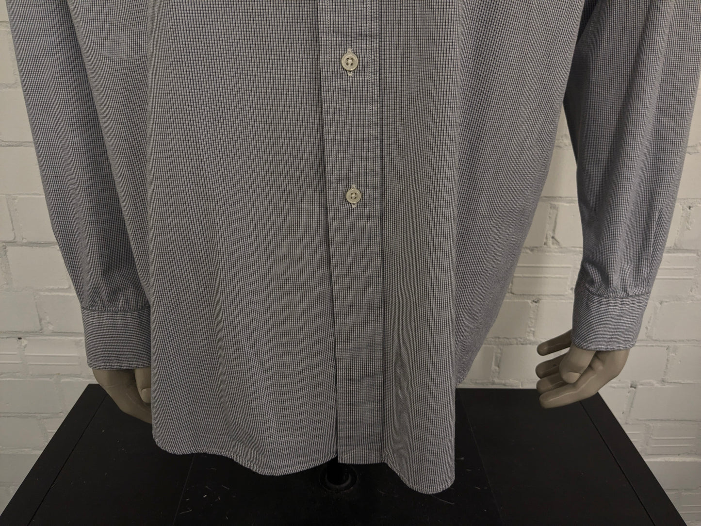 Chemise Ralph Lauren. Motif beige bleu. Type Yarmouth. Taille 2xl / 3xl.