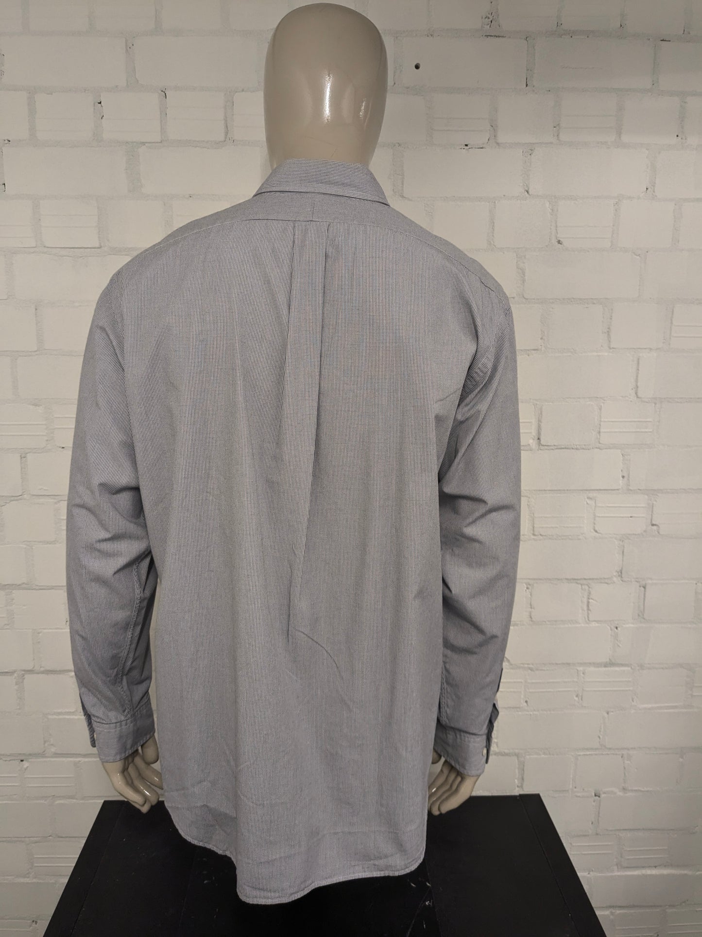 Chemise Ralph Lauren. Motif beige bleu. Type Yarmouth. Taille 2xl / 3xl.