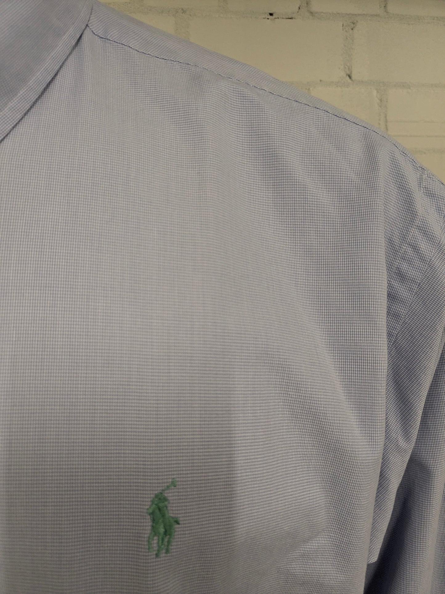 Polo Ralph Lauren Camisa. Motivo blanco azul. Tipo de Blake. Tamaño 2xl / 3xl.