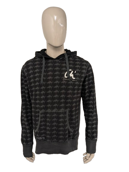 Chasin 'Hoodie. Stampa grigia nera. Taglia XL.