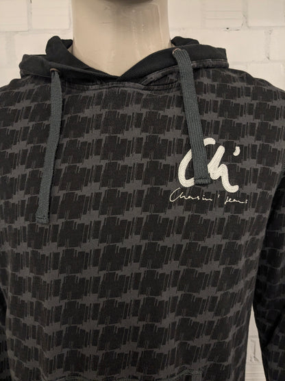 Chasin 'Hoodie. Stampa grigia nera. Taglia XL.