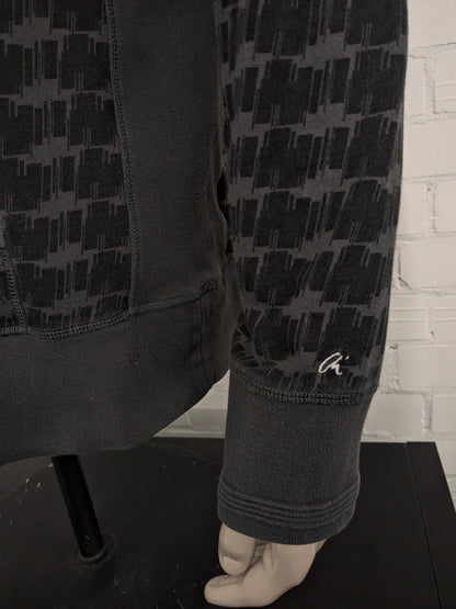 Chasin 'Hoodie. Stampa grigia nera. Taglia XL.