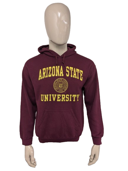 Arizona State University Sweatage. Bordeaux jaune de couleur. Taille M.