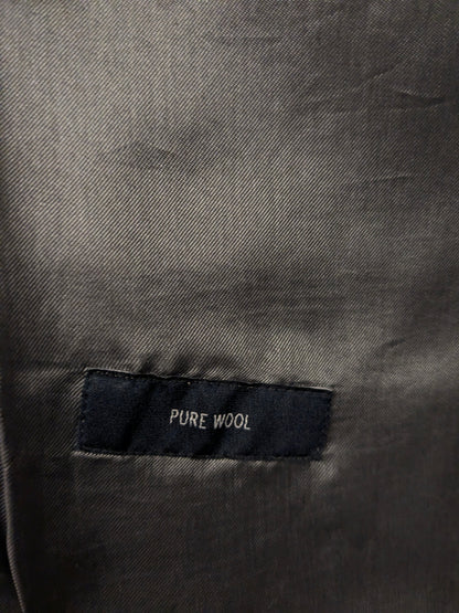 Eduard Dressler Wollen colbert. Bruin Oranje geruit. Maat 26 (52 / L).