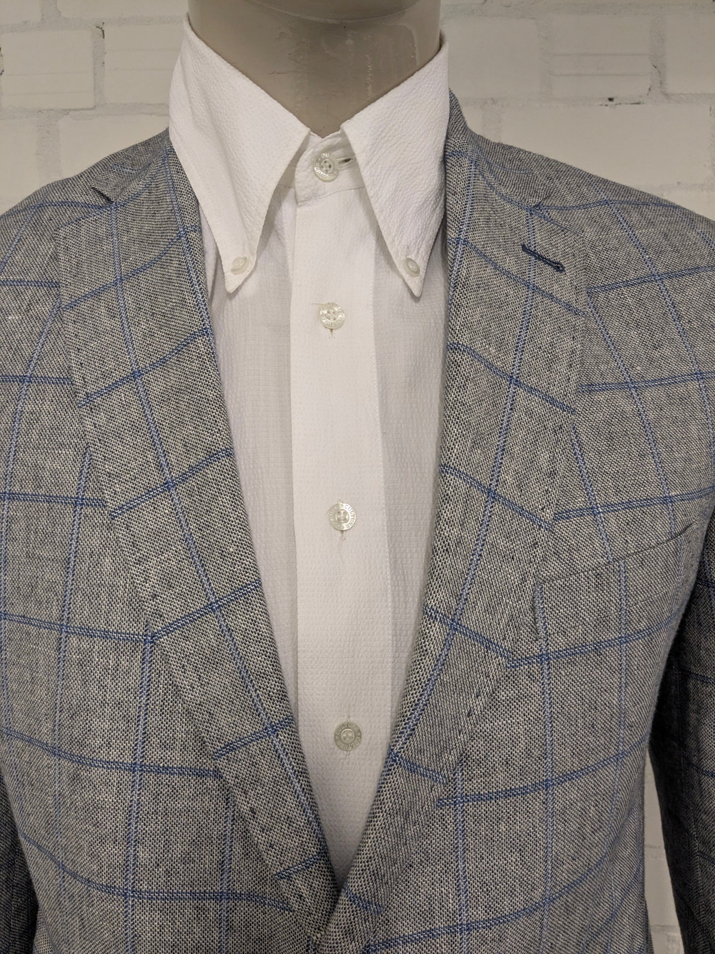 ROY ROY ROBSON LIGNE / VAGKET DE LOODE. Bleu gris vérifié. Taille 26 (52 / L).