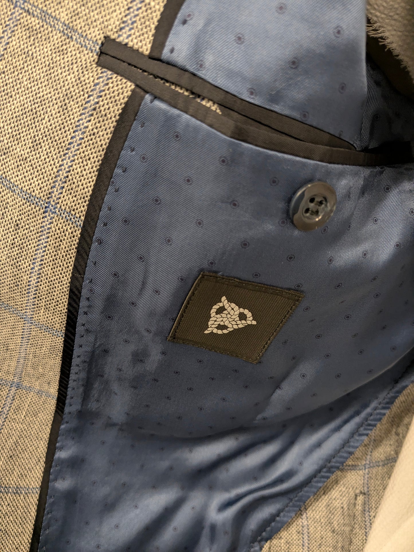 ROY ROY ROBSON LIGNE / VAGKET DE LOODE. Bleu gris vérifié. Taille 26 (52 / L).