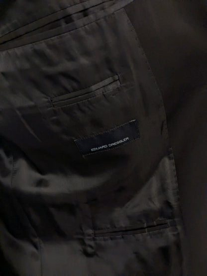 Eduard Dressler Vintage Colbert. Super 100's. Dark blue with gold -colored knots. Size 26 (52 / L).