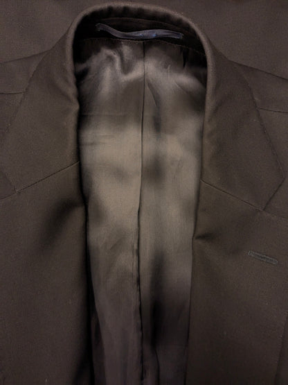 Eduard Dressler Vintage Colbert. Super 100's. Dark blue with gold -colored knots. Size 26 (52 / L).