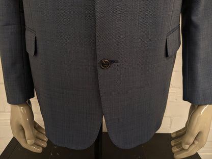 Eduard Dressler Wolljacke. Super 100. Blaugrau gemischt. Größe 26 (52 / l).