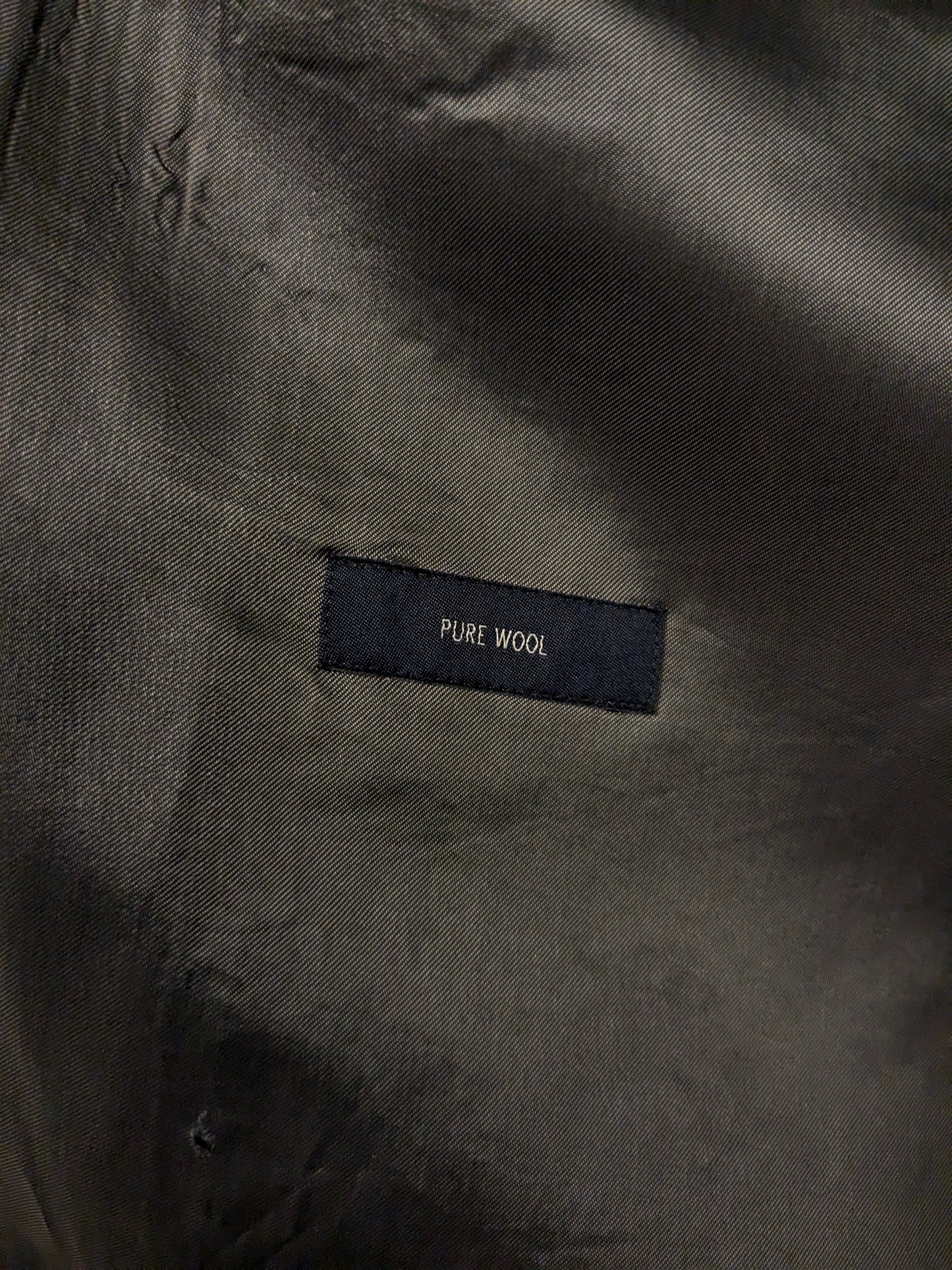 Veste en laine Eduard Dressler. Gris rouge vérifié. Taille 27. (54 / L).