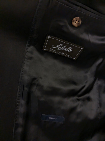 Eduard Dressler Vintage Colbert. Dark blue with gold -colored knots. Size 26 (52 / L).