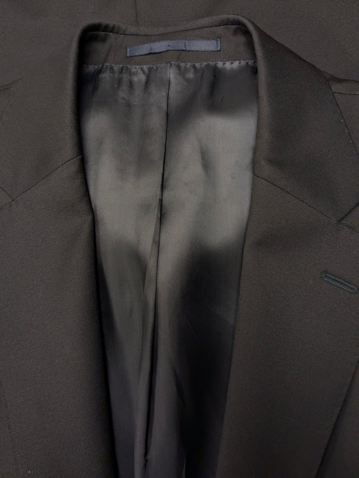 Eduard Dressler Vintage Colbert. Dark blue with gold -colored knots. Size 26 (52 / L).