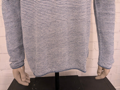 Marc O'Polo Séter de lino delgado. Blanco azul rayado. Tamaño xl. 62% de lino.