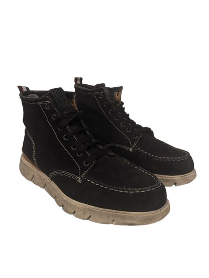 Tommy Hilfiger leather lace -up shoes / boots. Black colored. Size 45.