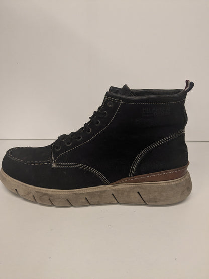 Tommy Hilfiger leather lace -up shoes / boots. Black colored. Size 45.