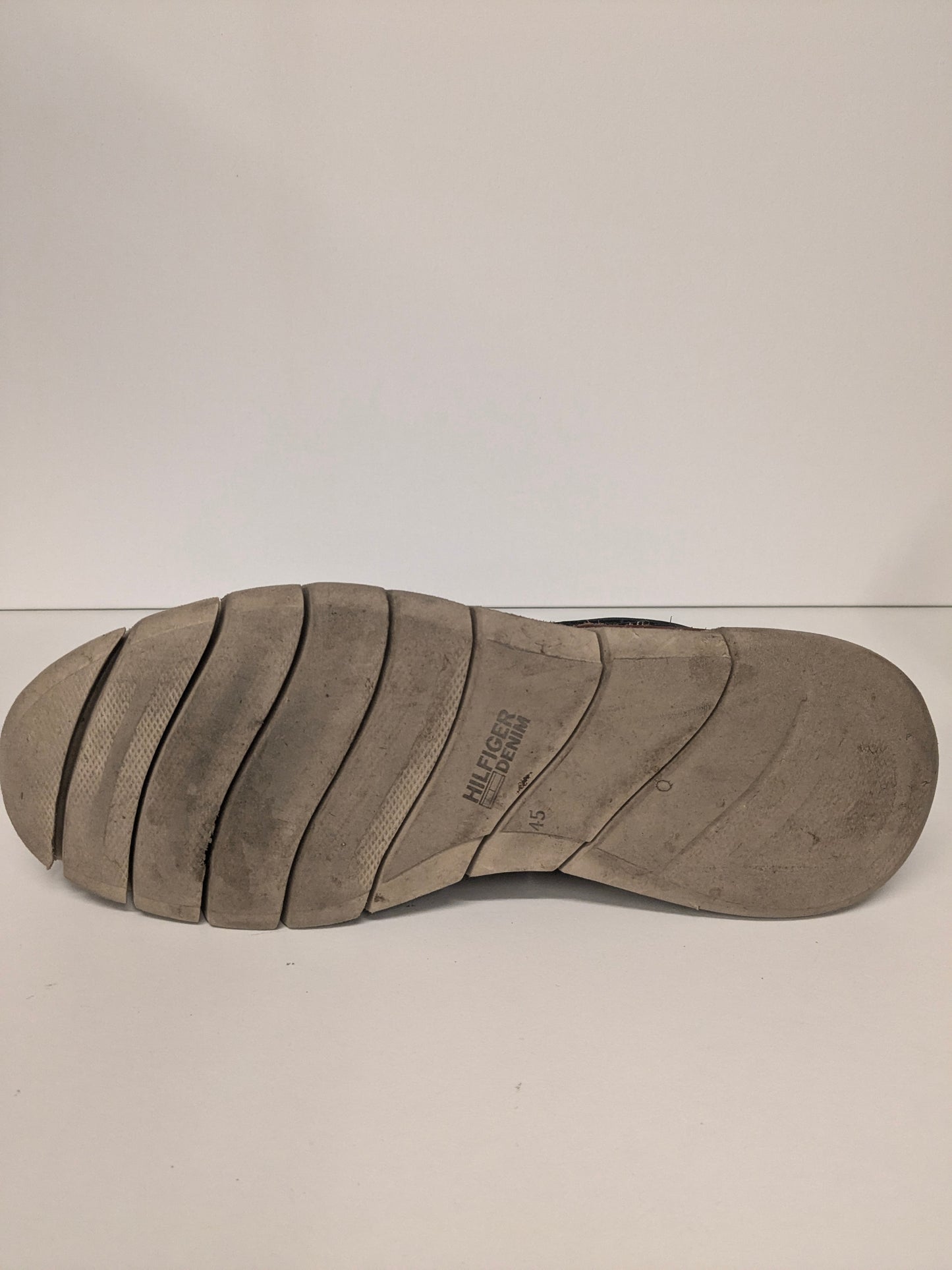 Tommy Hilfiger leather lace -up shoes / boots. Black colored. Size 45.