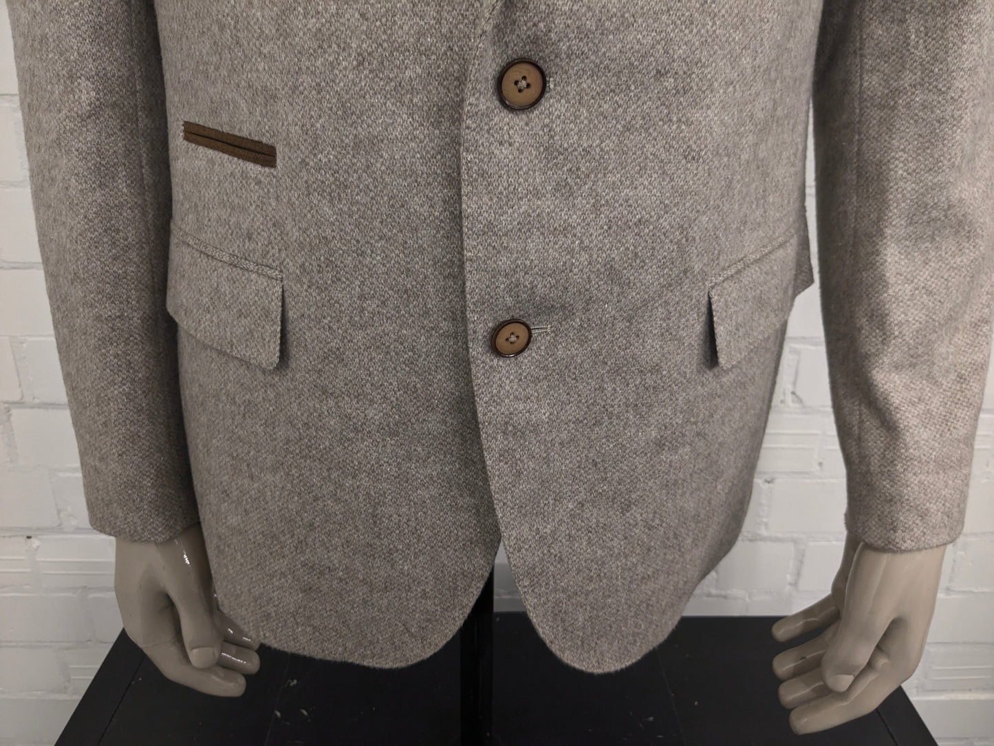 Veste en laine Tommy Hilfiger. Mixte beige. Taille 26 (52 / L) ajusté.