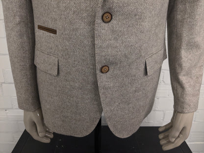 Veste en laine Tommy Hilfiger. Mixte beige. Taille 26 (52 / L) ajusté.